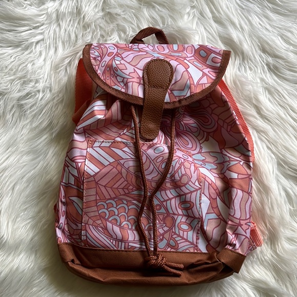 Abstract Pink Mini Backpack - Picture 7 of 7